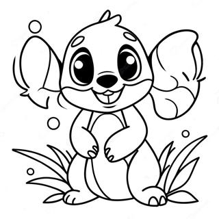 Ohana Stitch Ausmalbilder