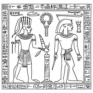 Hieroglyphen Des Alten Agypten Ausmalbild 12640-9905