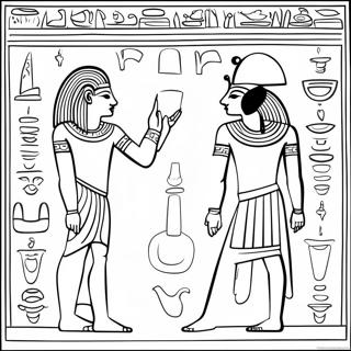 Hieroglyphen Des Alten Agypten Ausmalbild 12640-9906