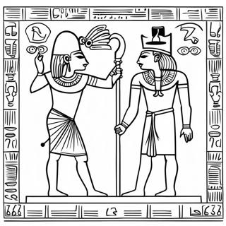 Hieroglyphen Des Alten Agypten Ausmalbild 12640-9907