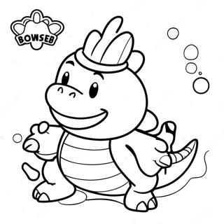 Bowser Jr Mit Buntem Panzer Ausmalbild 13221-10384