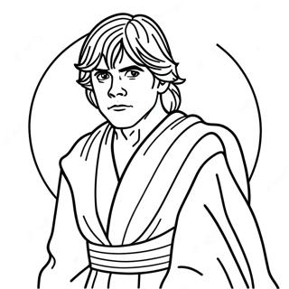 Luke Skywalker In Jedi Roben Ausmalbild 14941-11767