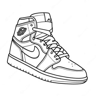 Jordan 1 Sneaker Ausmalbild 15380-12108