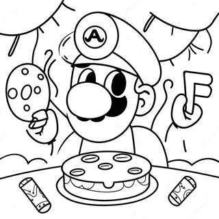 Mario Geburtstag Ausmalbilder