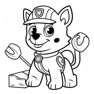 Rocky Paw Patrol Mit Werkzeugen Ausmalbild 20663-16339