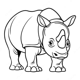 Nashorn Ausmalbilder