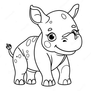 Susses Baby Nashorn Ausmalbild 20833-16464