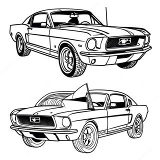 Ford Mustang Klassiker Ausmalbild 22762-17974