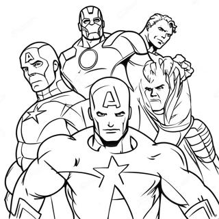 Einfache Avengers Ausmalbild 25972-20532