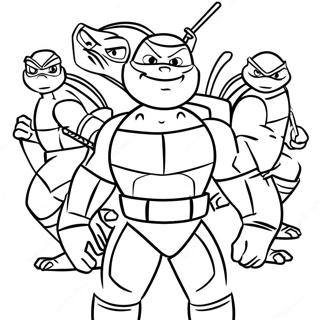 Aufstieg Der Tmnt Ausmalbilder