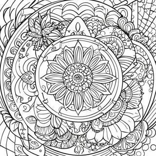 Achtsamkeits Mandala Ausmalbild 28615-22605