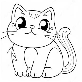 Cartoon Katze Ausmalbilder