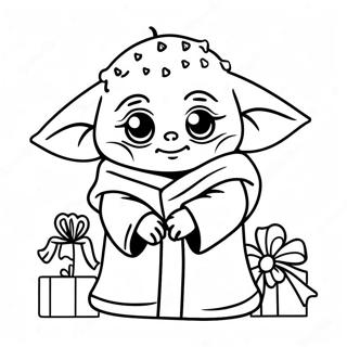 Baby Yoda Weihnachten Ausmalbilder