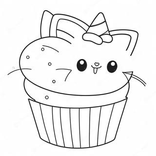 Kitty Cupcake Ausmalbilder