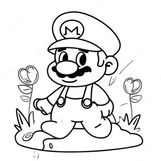 Abenteuerlicher Mario Im Wunderland Ausmalbild 3221-2569