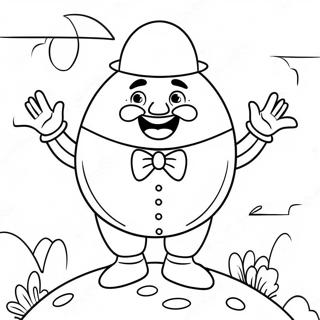 Humpty Dumpty Mit Einem Glucklichen Gesicht Ausmalbild 33404-26409