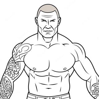 Randy Orton In Aktion Ausmalbild 38964-30803