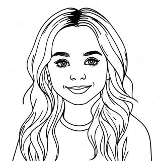 Sabrina Carpenter Portrat Ausmalbild 40533-32034