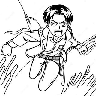 Levi Ackerman Angriff Auf Titan Ausmalbild 40693-32166