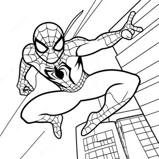 Spiderman 2099 Action Pose Ausmalbild 4200-3344