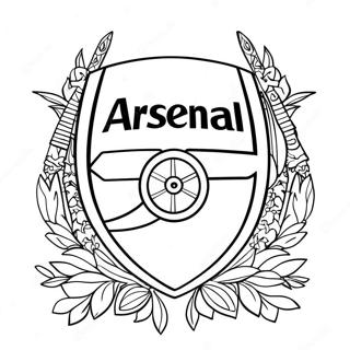 Arsenal Logo Ausmalbild 43023-34008