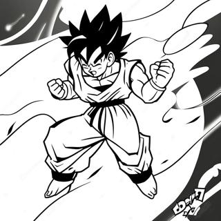 Goku Schwarz Ausmalbilder