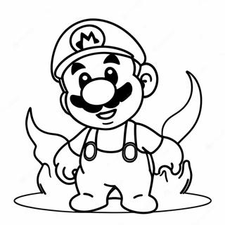 Feuer Mario Ausmalbilder