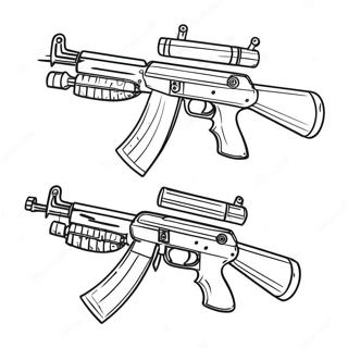 Maschinengewehr Ausmalbilder