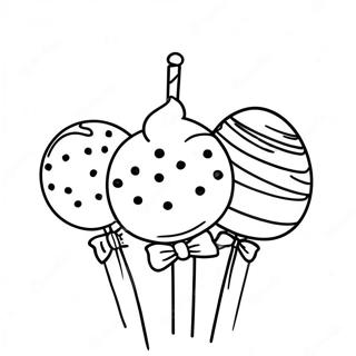 Cake Pop Ausmalbild 45273-35791