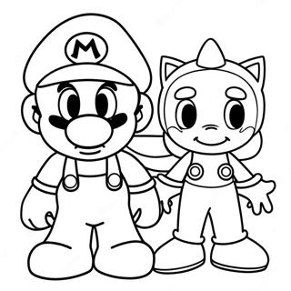 Mario Und Sonic Ausmalbild 45303-35811