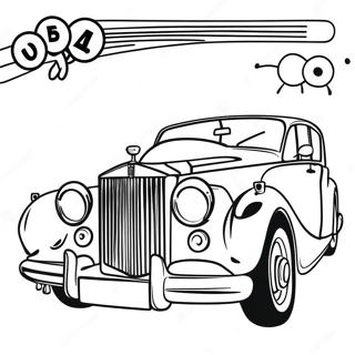 Klassischer Rolls Royce Mit Elegantem Design Ausmalbild 45554-35997