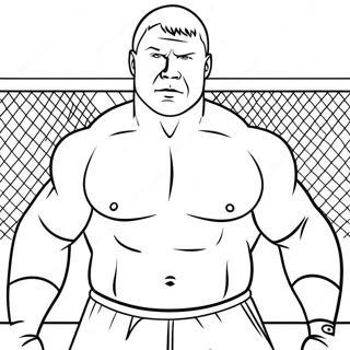 Brock Lesnar Muskulose Pose Ausmalbild 45724-36134