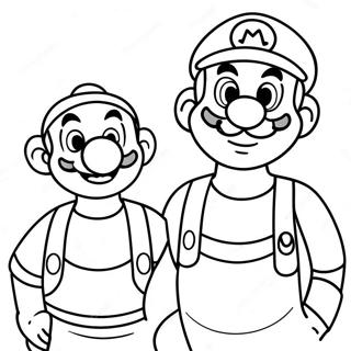 Luigi Und Mario Abenteuer Ausmalbild 4741-3780