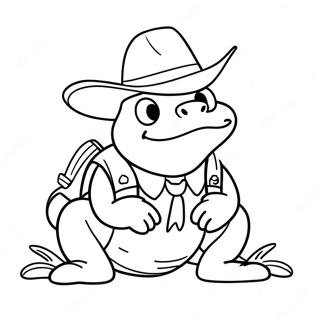 Sheriff Toadster Ausmalbilder