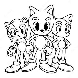 Sonic Freunde Ausmalbild 49463-39133