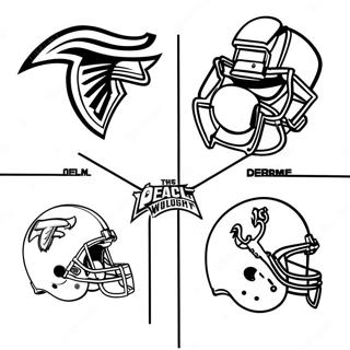 Alle Nfl-Logos Ausmalbilder