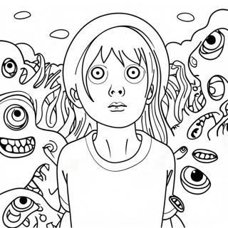 Junji Ito Ausmalbilder