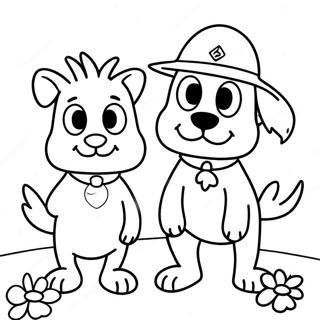 Abenteuerlicher Ruff Ruff Und Dave Ausmalbild 53774-42555