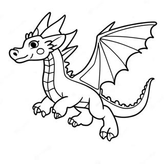 Anime Drache Fliegt Am Himmel Ausmalbild 53913-42647