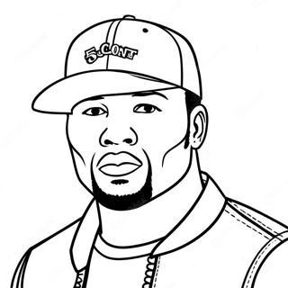 50 Cent Ausmalbild 54373-43018