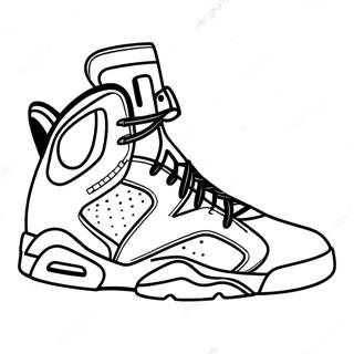 Jordan 6 Umriss Ausmalbild 55223-43678