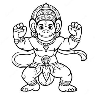 Hanuman Ausmalbilder