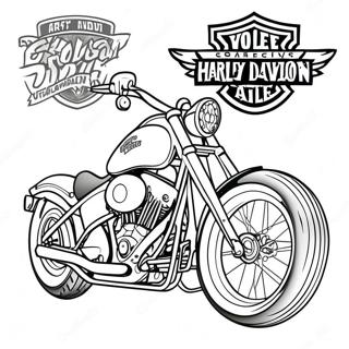 Harley Davidson Ausmalbilder