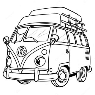 Volkswagen Van Klassisches Ausmalbild 56303-44562