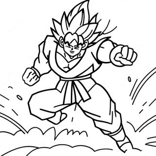 Goku Ladt Seine Kraft Auf Ausmalbild 57314-45343