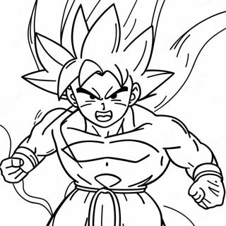 Goku Ladt Seine Kraft Auf Ausmalbild 57314-45344