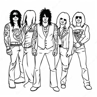 Motley Crue Rockband Ausmalbild 57484-45491