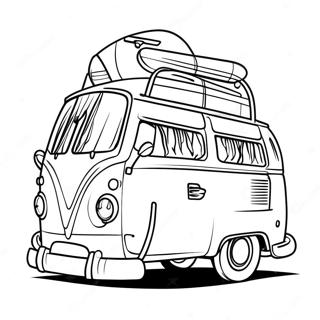 Camper Van Ausmalbild 6340-5040