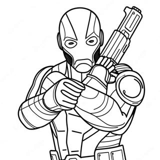 Deadshot Action Pose Ausmalbild 63743-50435