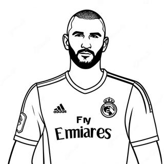 Benzema Fussballstar Ausmalbild 65523-51870